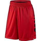 Nike Mens Elite Stripe Basketball Shorts University Red/Black 718378-657 Size 2X-Large
