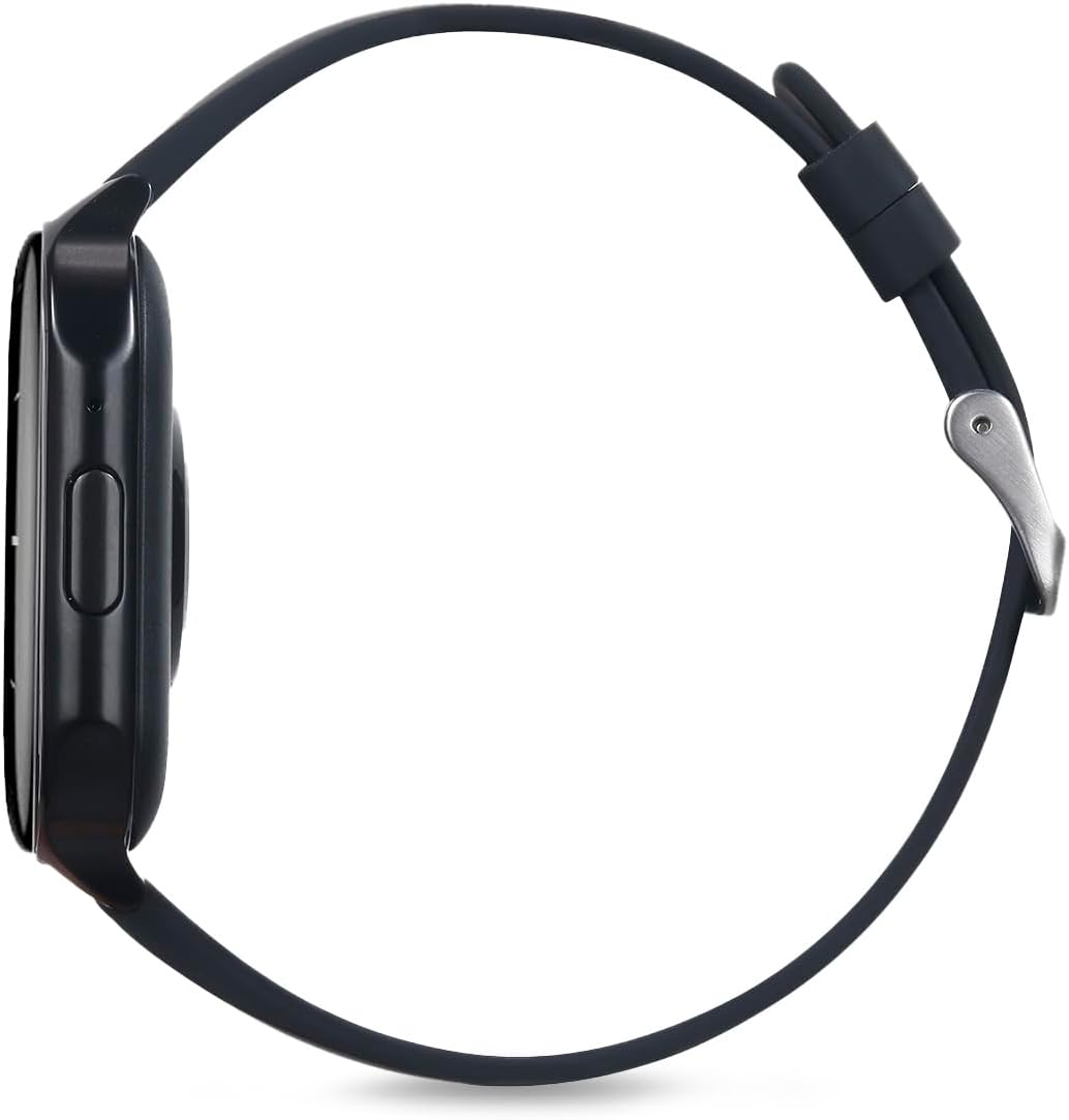 Side profile of the RadioShack Tempo Pro Smartwatch showing the side button and sleek design.