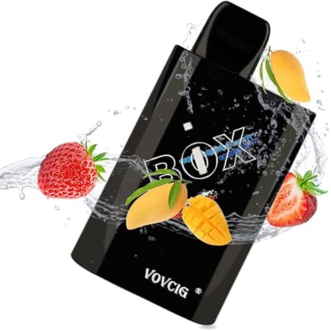 Disposable Vape 3000 Puffs Fruit Flavours Disposable E Cigarettes Starter Kit Puff Bar Vape Juice Draw-Activated Vape Pen Quit Smoking Tool Nicotine Free E-Liquid 0mg Nicotine (Strawberry Mango) Cover