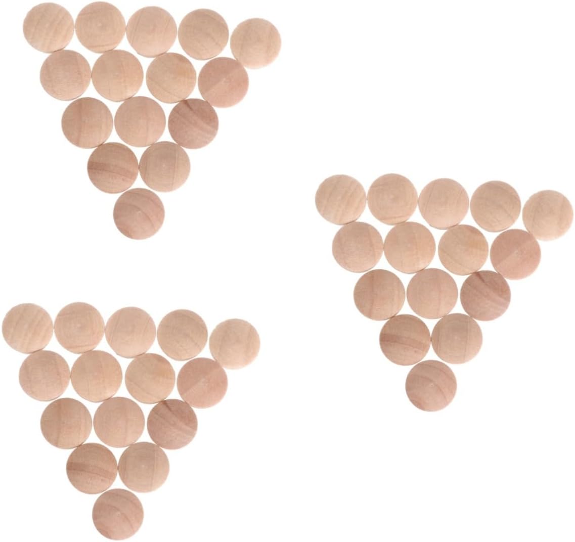 POPETPOP 900pcs Wooden Plugs for Screw Decorative Caps for Furniture Easy Installation for Woodworking and Craft Projects Cone Shape