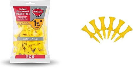 Review Masters Golf Plastic Graduated Tees In Yellow 1 3/4″ Pack 30 Review Masters Golf Plastic Graduated Tees In Yellow 1 3/4″ Pack 30