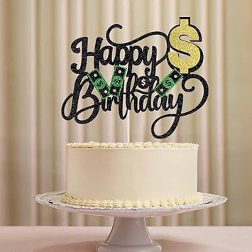 Dollar Happy Birthday Cake Toppers