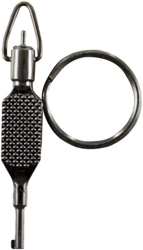 Zak Tools Flat Knurl Swivel Key, Black, Polymer