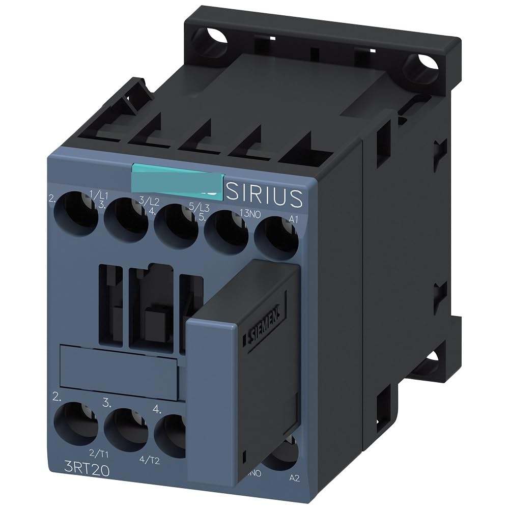 JFQOWCMP Contactor AC-3 12 A/5.5 kW/400V 3-Pole 24V DC 1NO Screw Connector 3RT2017-1QB41