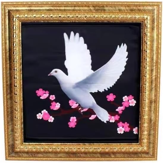 MOMOMAGE Deluxe Dove Frame Magic Tricks Dove Picture to Real Dove Appearing Color Change Double Change Effect Stage Illusions Gimmicks for Magicians