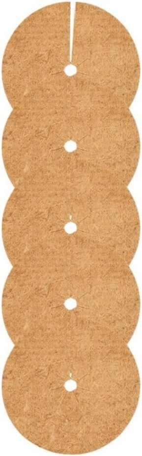 Natural Coco Coir Fiber Tree Mulch Ring Protector Mat Flower Pot Cover 5PCS, for Home Garden Mulch Films Accessories (Size : Diameter 45CM)