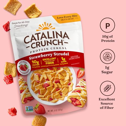Image of Catalina Crunch Protein Cereal, Strawberry Strudel, 8 oz Bag (Pack of 1)