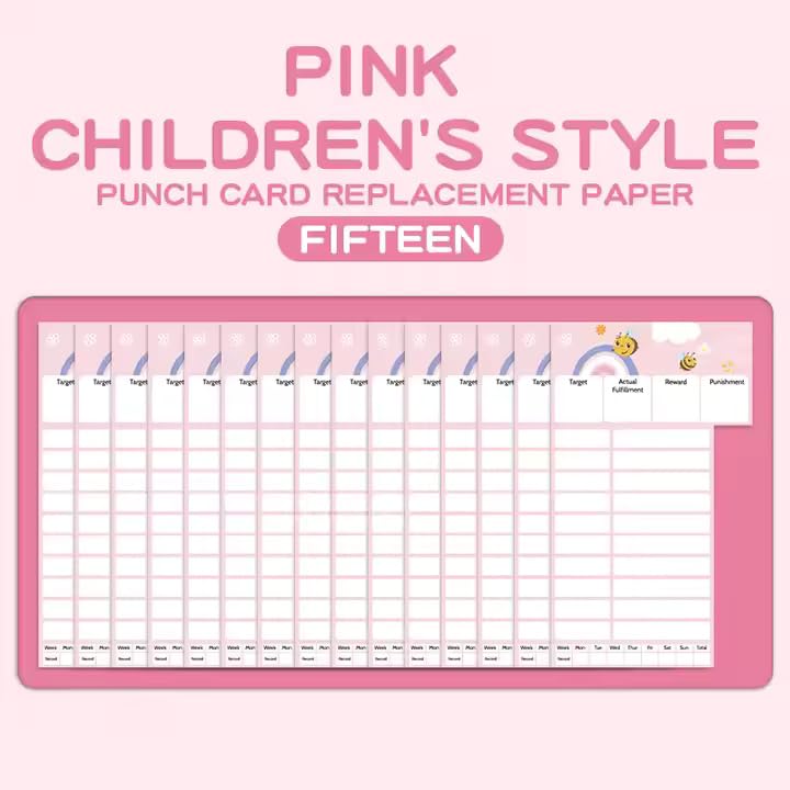 Image of Crackles Portable Self-Discipline Chores Chart Daily Checklist Board with 15 Pcs Blank Paper Sliding Planning Boards Reminder Chart for Boys and Girls - Random Color, Birthday Present