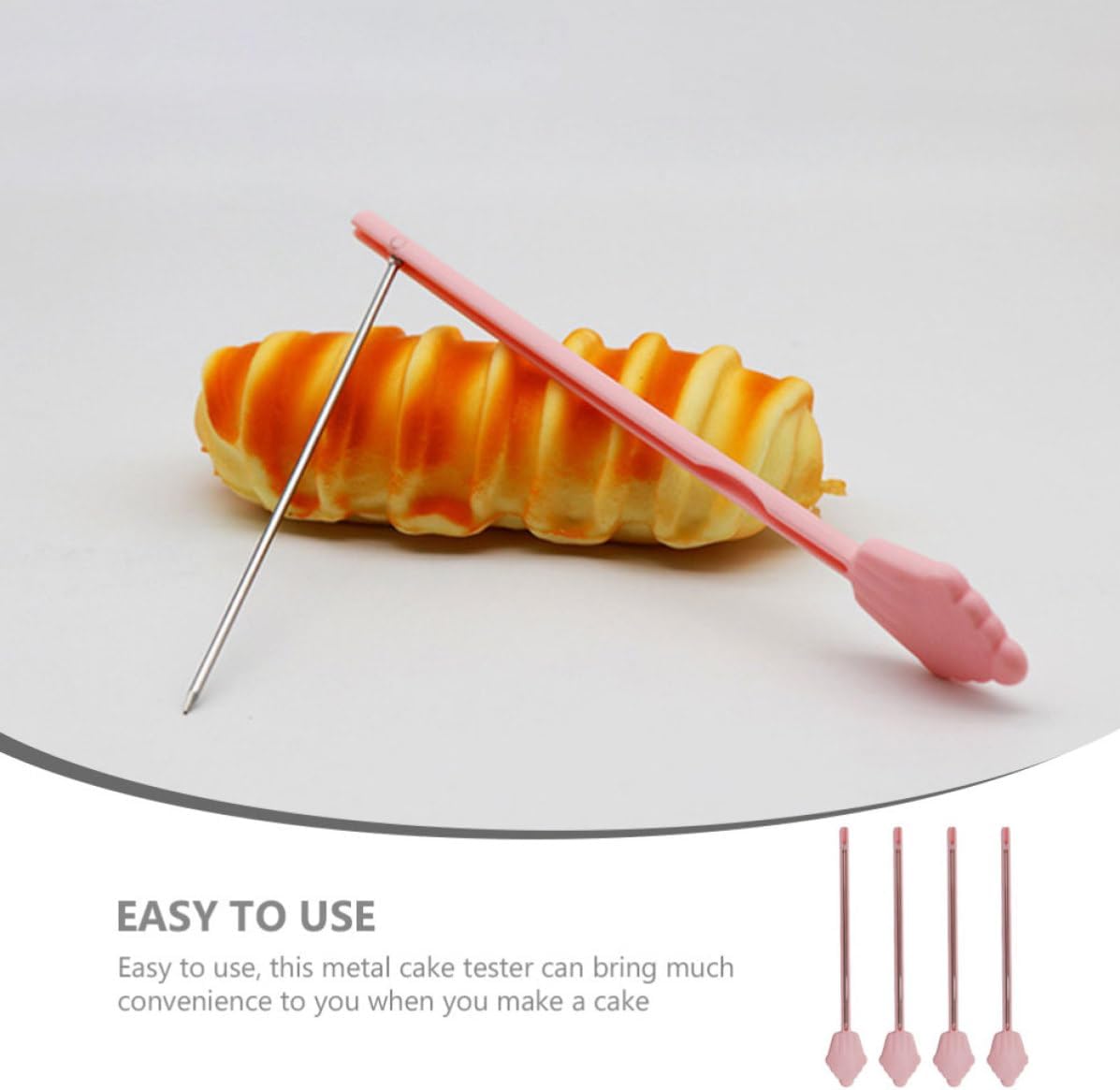 4pcs Stainless Steel Cake Testing Sticks for Home Baking