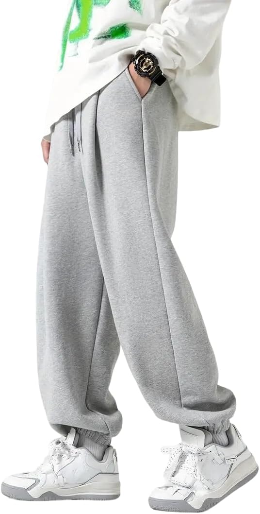 dockstreet Mens Baggy fit Jogger/Sweatpants/Gym Gear, Trouser, Loose Home Relaxed Pants