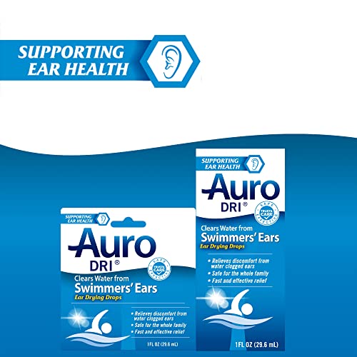 Auro Dri Swimmerâ€™S Ears Drying Drops | Relives Discomfort From Water Clogged Ears | 1 Fl Oz (Pack Of 6) #TOP1