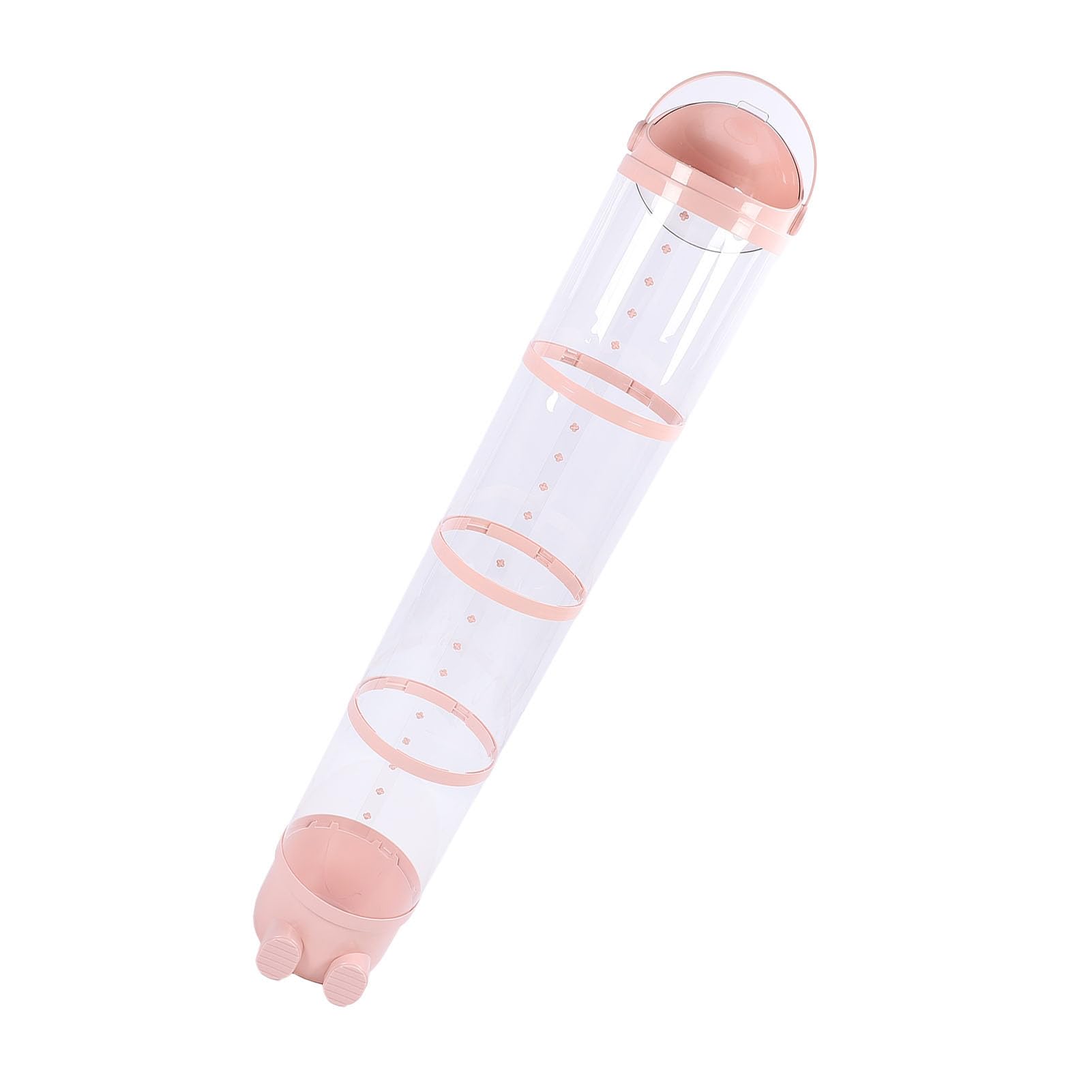 Cryfokt Przezroczysta Tuba do Przechowywania Wypchanych Zwierząt o Pojemności 162 Cm, Wiadro do Ekspozycji Wypchanych Zabawek dla Dzieci (PINK)