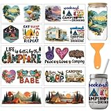 Matériau de qualité - Nos autocollants de transfert UV DTF utilisent une technologie de transfert avancée pour transférer parfaitement ces motifs à l'endroit où vous souhaitez les coller. Motif clair, couleurs vives, imperméable, pas facile de tomber, peut être utilisé pendant longtemps