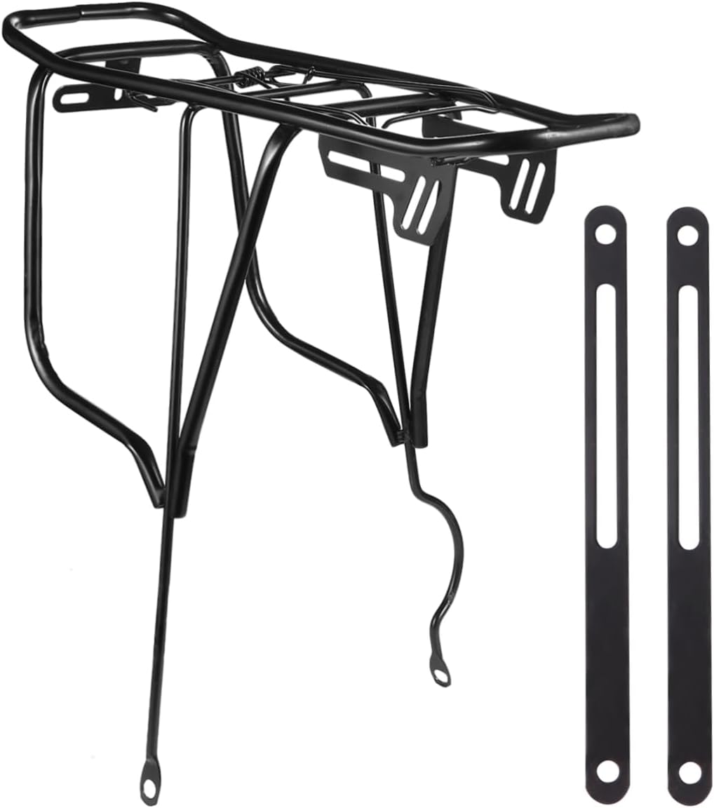 Balacoo 1Set Mountain Bike Cargo Rack Lightweight Quick Release Carrier Durable Luggage Rack for Road and Folding Bikes Fit for Brake Disc Brake Models