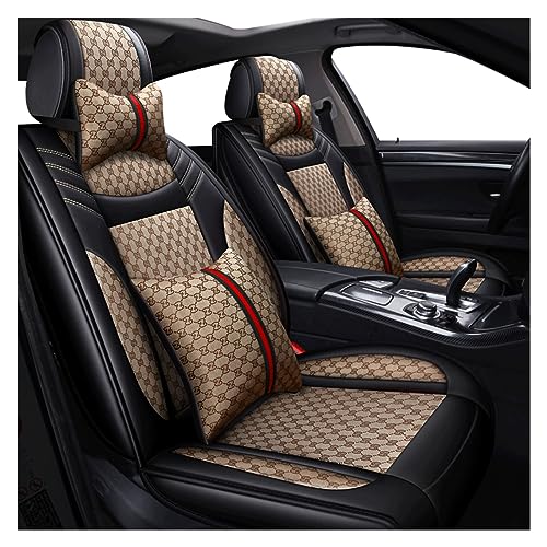 Housse de siège voiture en cuir Fiat 500 Punto Bravo couvre siège 5 places