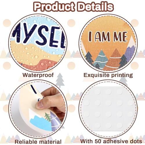 Image of Mountains Affirmation Station Bulletin Board Set Positive Bulletin Board for Classroom Growth Mindset Decoration Inspirational Motivational Accent Cutouts for Home School Teacher Wall Mirror Supply