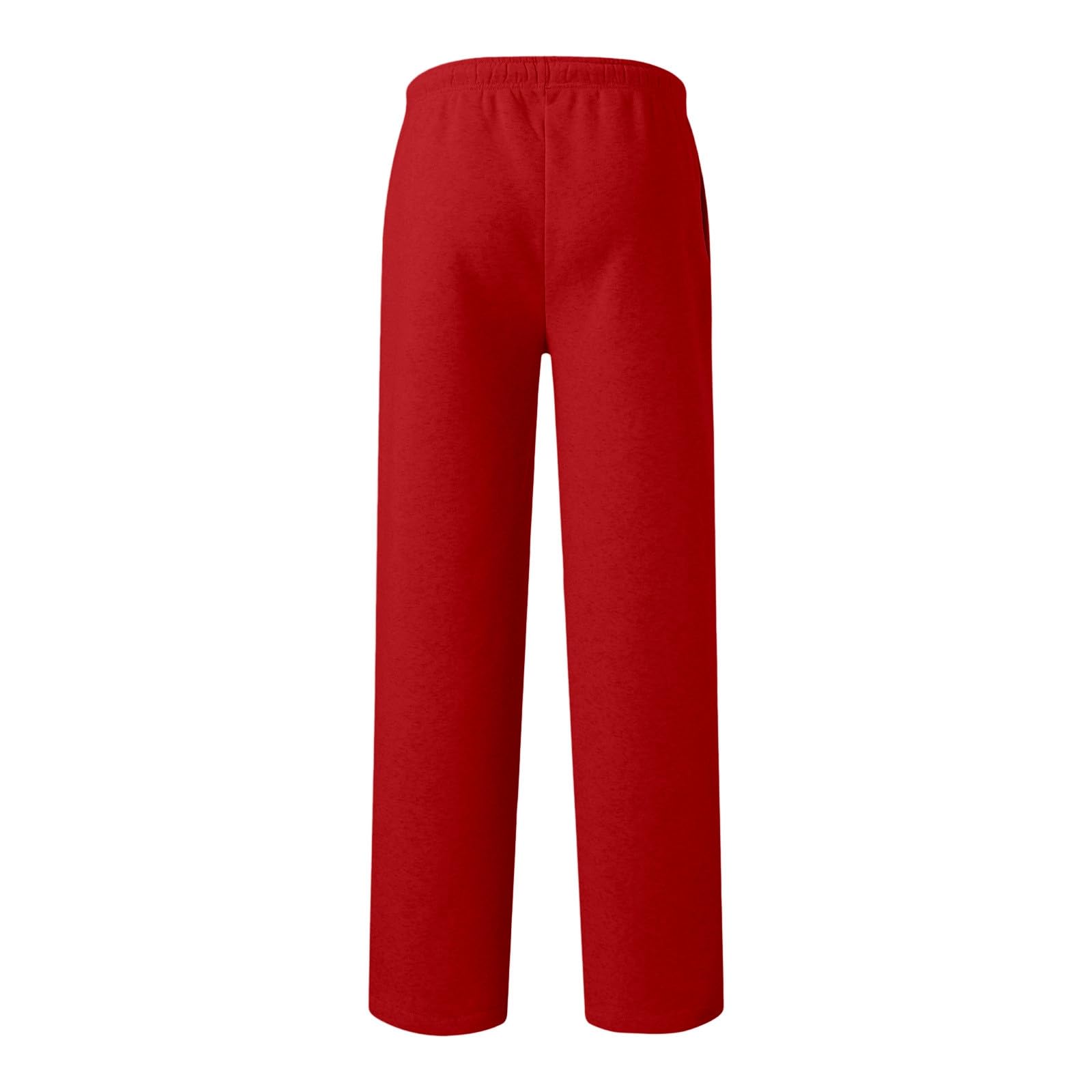 Pantalones casuales para niños, cintura elástica, cordón, ajuste holgado, pierna ancha