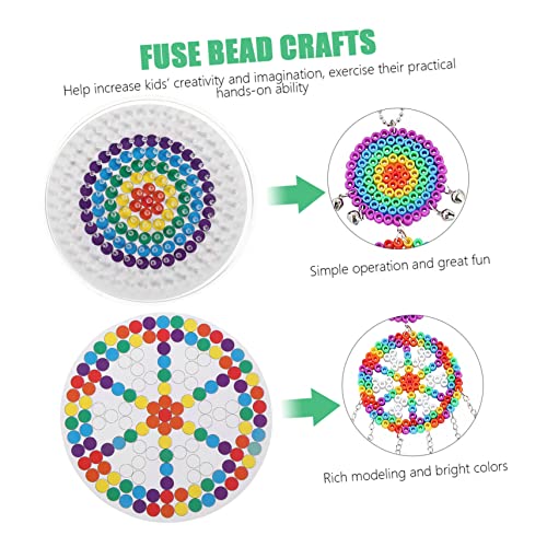 Abaodam Conjunto de feijão de feitiço de carrilhão de vento pegajoso placa de miçangas brinquedo orn