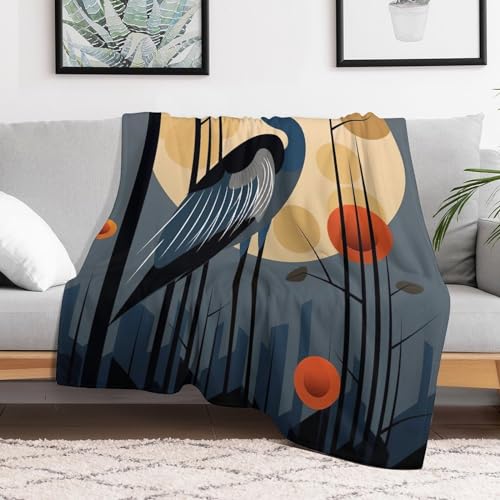 Couverture de canapé motif grue pour vos soirées cocooning - 3