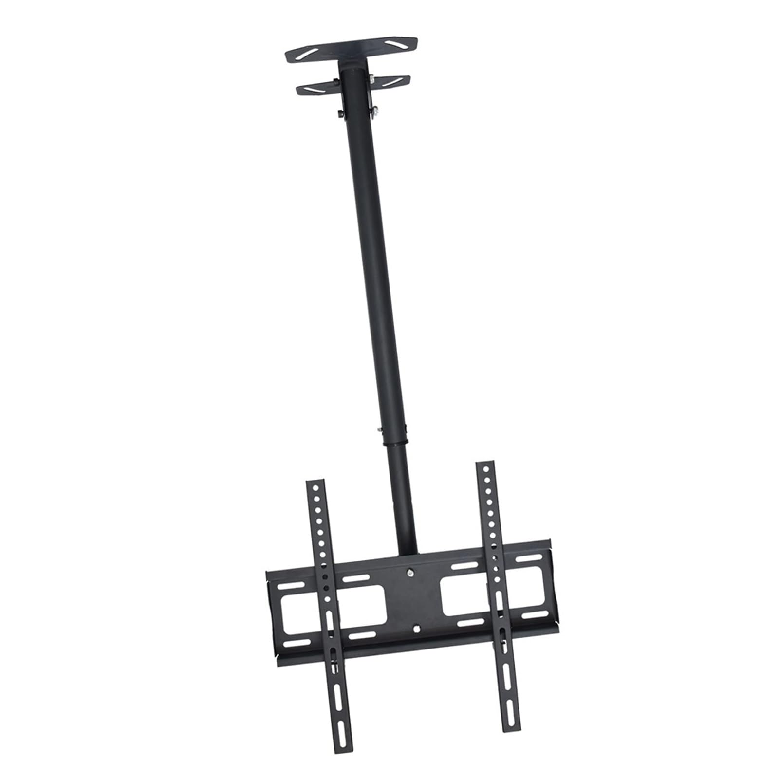 Soporte de techo para TV, diseño de movimiento completo para televisores de 26 a 55 pulgadas, inclinable y giratorio para techos planos y abovedados, fácil instalación, construcción de acero duradero