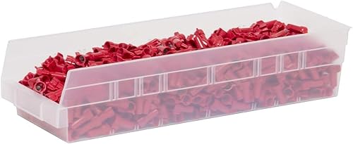 Miniatura 7 de Akro-Mils 30138 Contenedores de plástico para estantes, contenedores de almacenamiento resistentes para organización de garaje, armario y cajones,