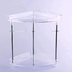 Generic Nologo Drilling Bathroom Shelf Durable Aluminum Kitchen Storage Basket 2 Tiers Bathroom Corner Shelves Adhesive Shower Caddy