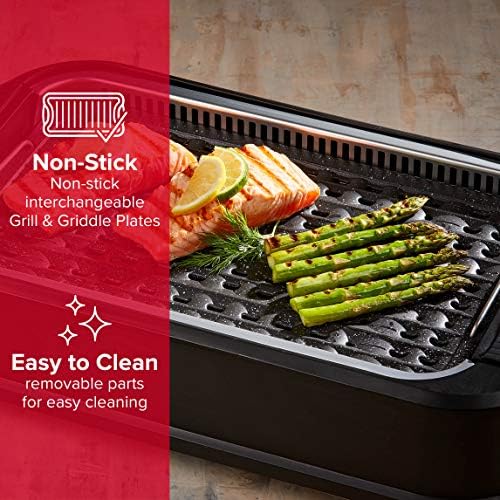 High Street TV Power XL Indoor Smokeless Grill - 1500W Power Air Smokeless Grill For Indoor Barbecue