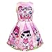 Produktbild Dgfstm Surprise Doll Tank Kleid Ärmelloses Trägerkleid Knielang Mädchen Kinder Ballkleid Rosa (Pink, 130)