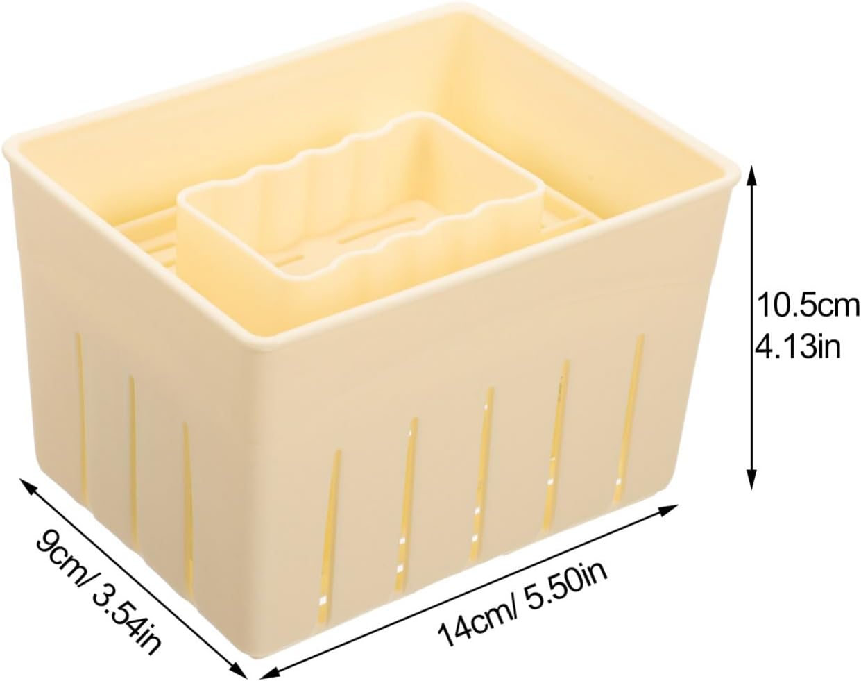 3 Sets Plastic Tofu Press with Lid for Home Making