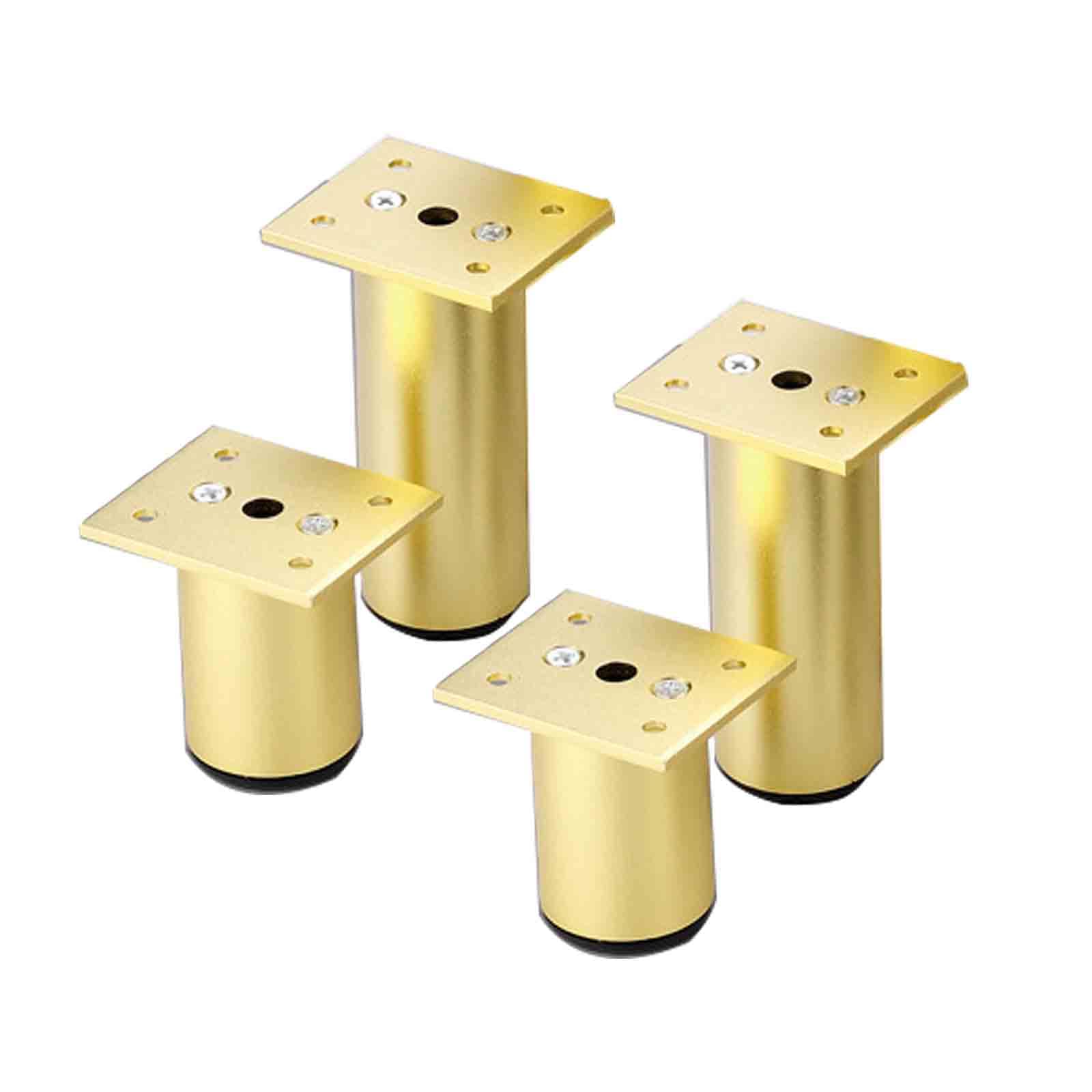 Pieds de rechange de 350 mm réglables en alliage d'aluminium or givré pour meuble