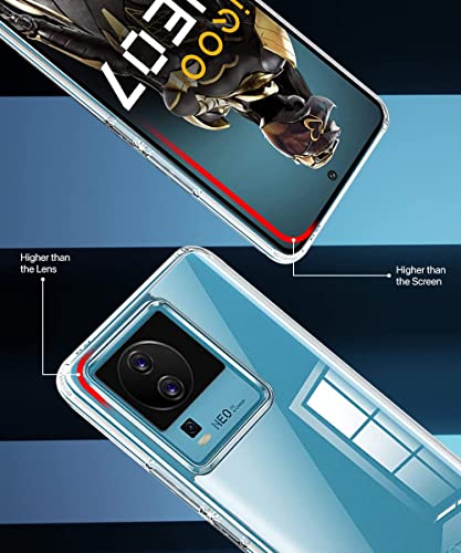 Image of COVERBLACK Cases Flexible Rubber Case Back Cover Compatible for IQOO Neo 7 5G - Transparent