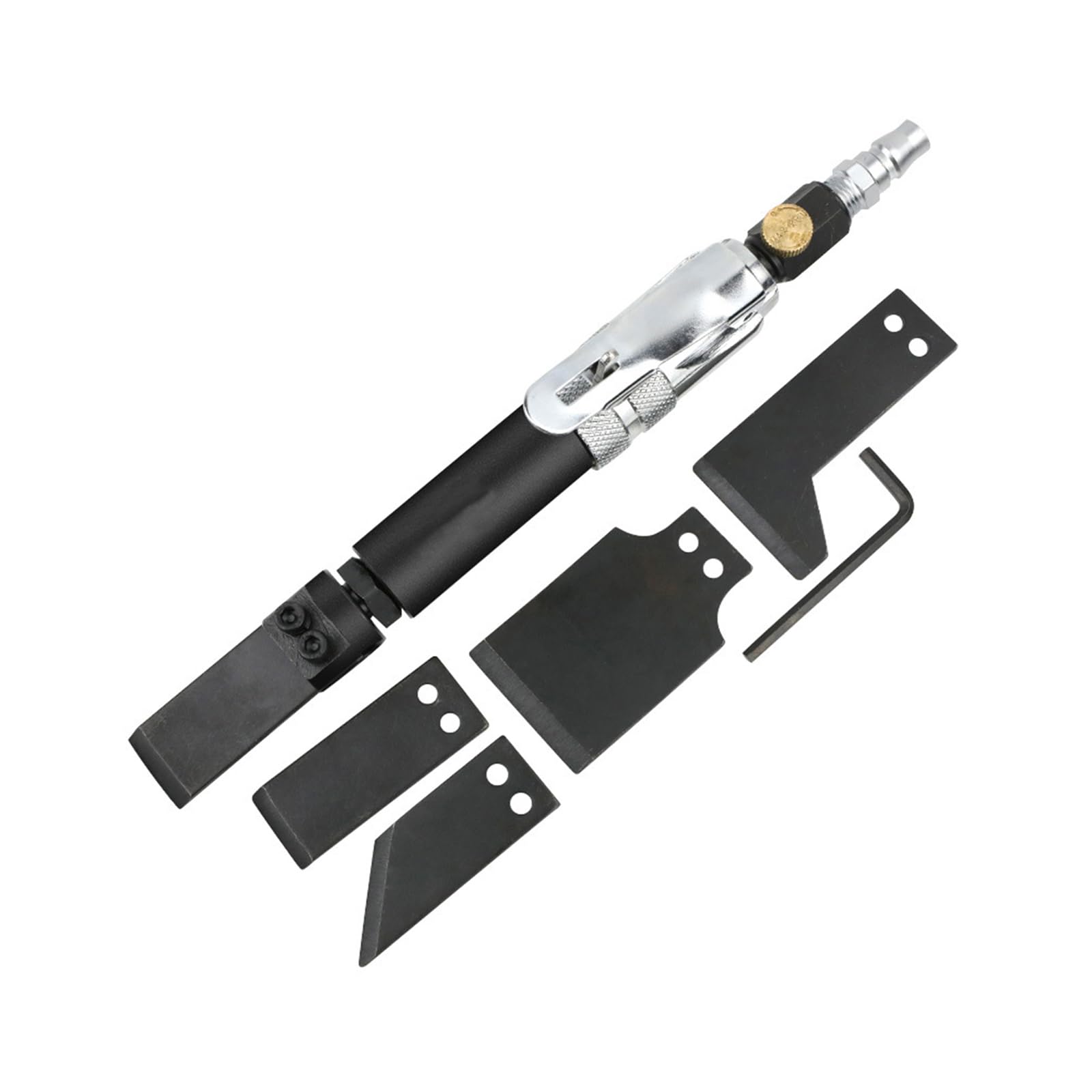 Gertrude 3500 RPM Cincel Neumático Mini Cincel Neumático Tipo Pala Juego De Rascadores Neumáticos Soldadura Industrial Desbarbado Y Eliminación De Óxido Herramienta De Eliminación