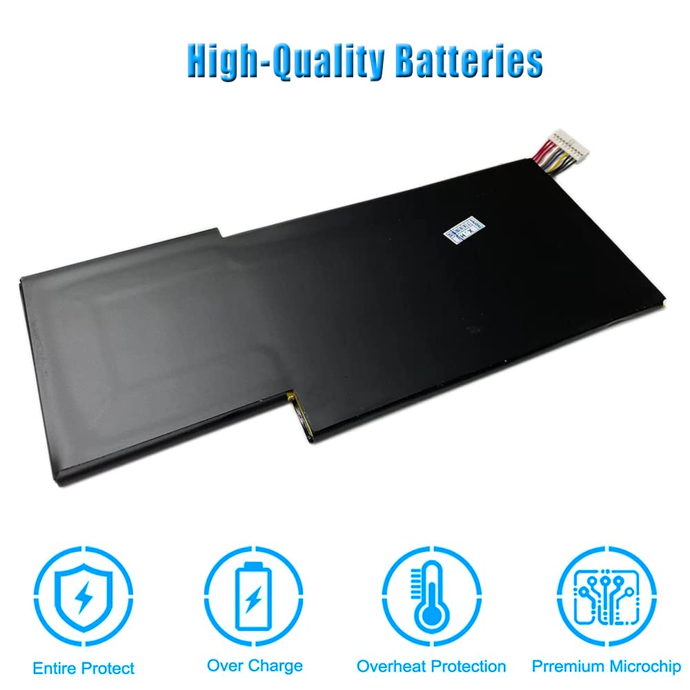 Batteria BTY-M6K 52Wh Per MSI Stealth Pro GF63 GF65 GF75 E Thin Serie, 11.4V 4600mAh - 2