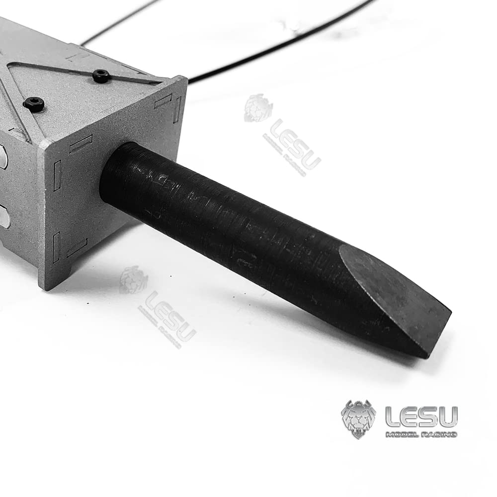LESU Marteau en métal pour 1/14 hydraulique RC excavatrice AC360 ET26L ET30H pièces de pelle non peinte