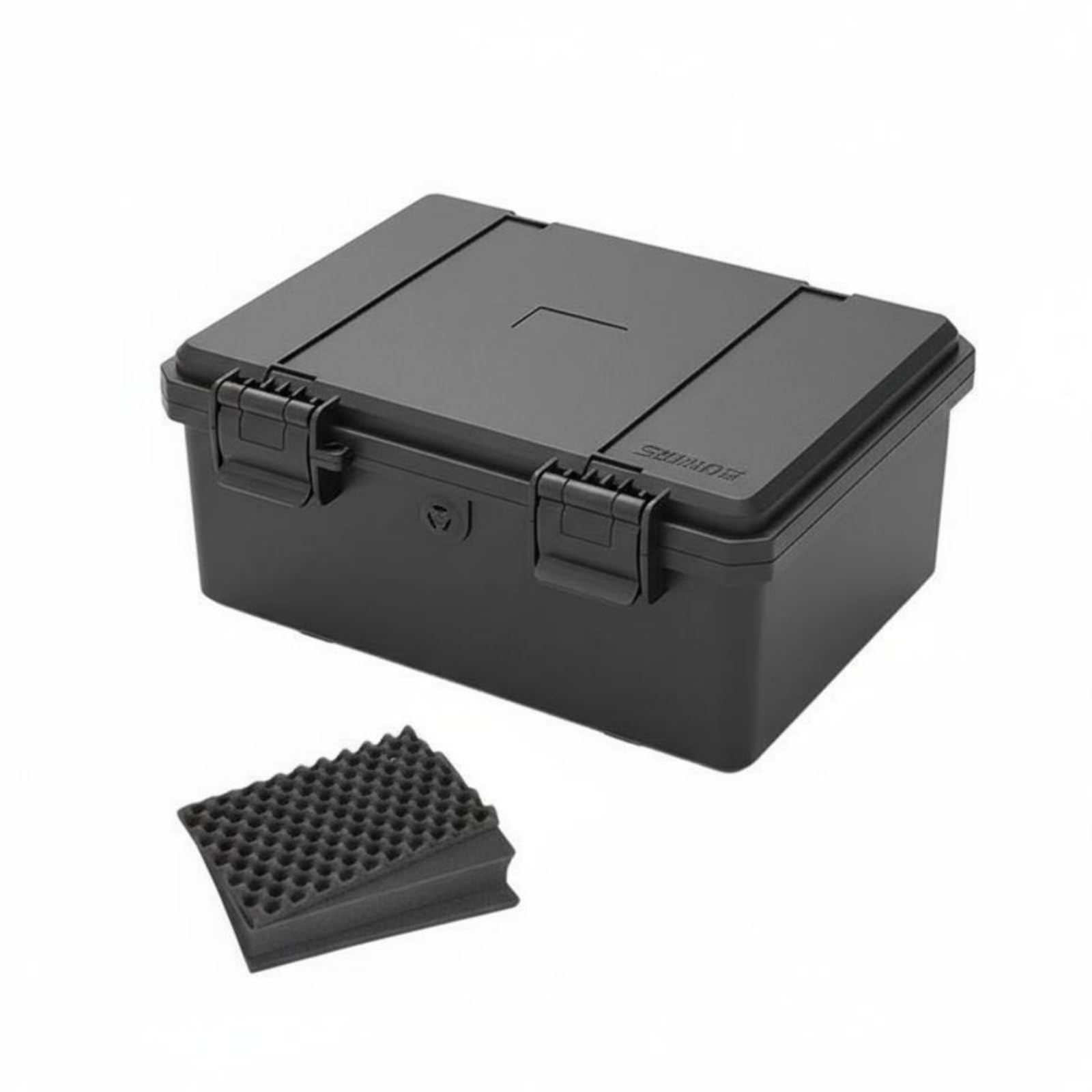 Caja de Herramientas Profesional Maletín, JSJM1710H Negro Con Esponja, Dimensiones Internas 166 100 69 Mm, Dimensiones Externas 184 132 77 Mm