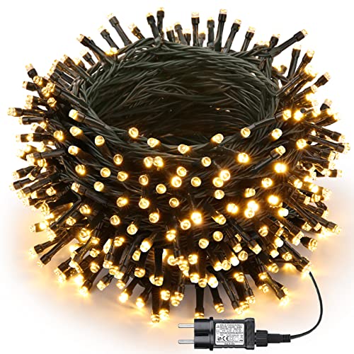 Joomer Lichterkette Außen 400 LED, 39.9M Warmweiß Weihnachtsbaum...