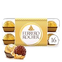 Ferrero Rocher – knusprig-cremige Nuss-Pralinen-Spezialität – Pralinen zum Muttertag – als Muttertagsgeschenk, Vatertagsgeschenk – 1 Packung mit 16 Einzelpralinen