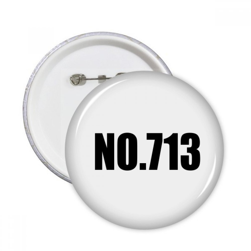 Badge rond Numéro 713 multicolore taille S pour customiser vos vêtements - 3