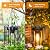 KOOPER Solar Lanterns Outdoor Waterproof, Upgraded Bright Hanging Solar Lights Outdoor Lanterns Decorative, Auto ON/Off Metal Hanging Lantern Lights for Porch Yard Patio Garden Decor 2 Pack