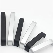 Simple Aluminum Alloy Kitchen Cabinet Door Knobs and Handles Solid Home Improvement Furniture Handle Hardware 1PcsBlack 192mm