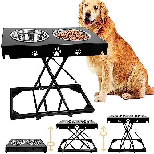 Montex Elevated Dog Bowls 3-20 Inch Unlimited Heights Adjustable, Raised ...
