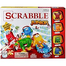 Hasbro Gaming Scrabble Junior Board Game | 2-4 Players | Family Educational Word Games for Kids | Back to School Gifts for Classroom | Ages 5+