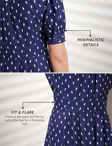 Image of Symbol Premium Women Desk-to-Dinner' Fit & Flare Wrap Dress (Midi Length | Stylish) (Available in Plus Sizes)