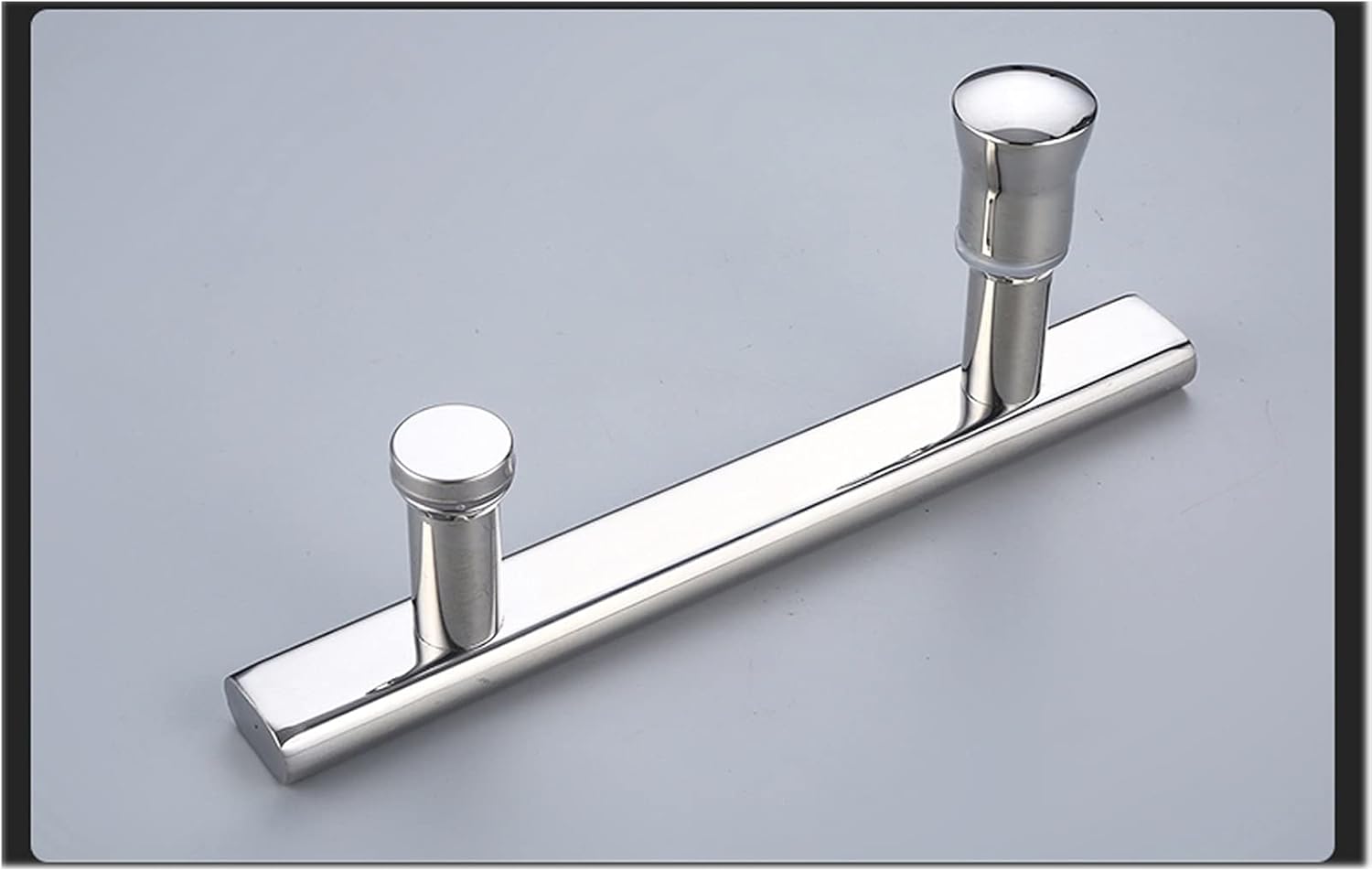 Single Shower Door Handle Stainless Steel Door Handle, Replacement Set Bathroom Door Knobs, Hole to Hole 145mm Sliding Doors Grab Bar