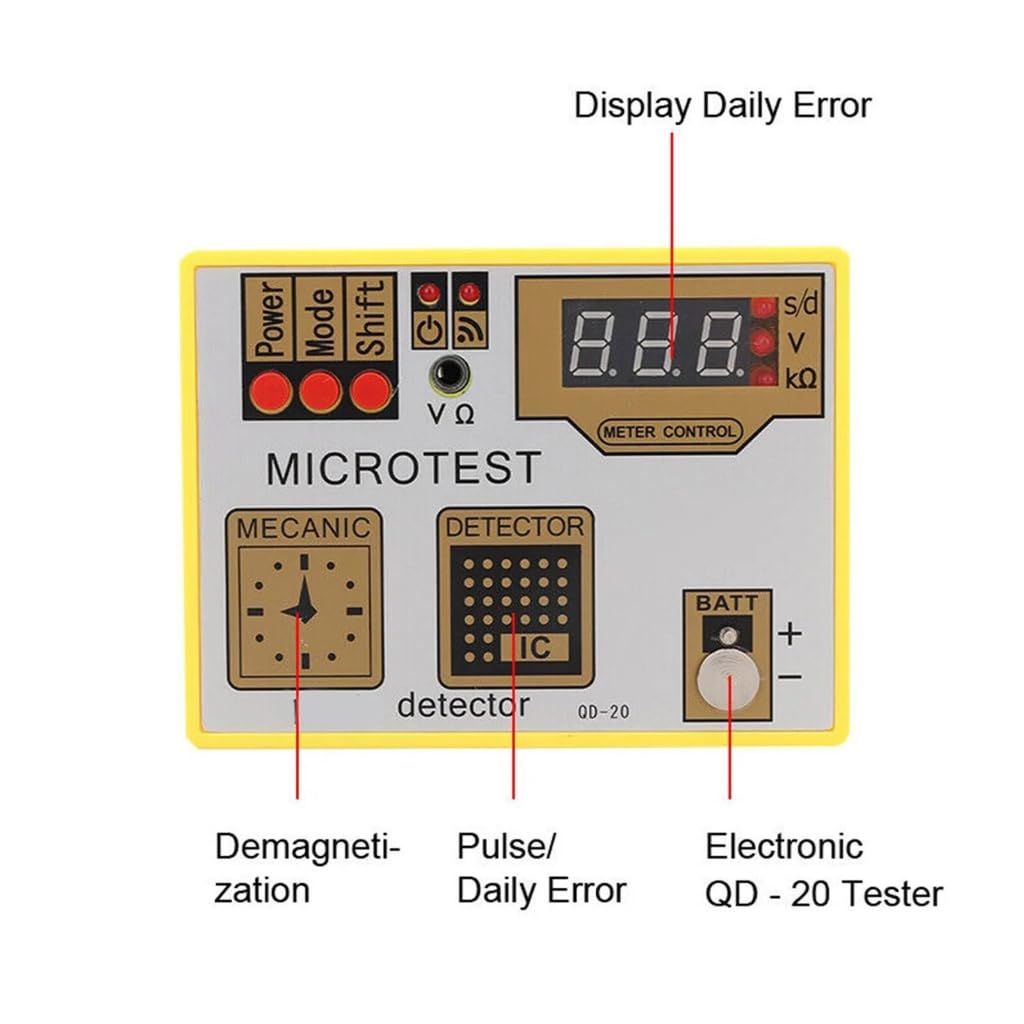 Przenośny tester baterii zegarka i analizatory ruchu do użytku profesjonalnego i DIY