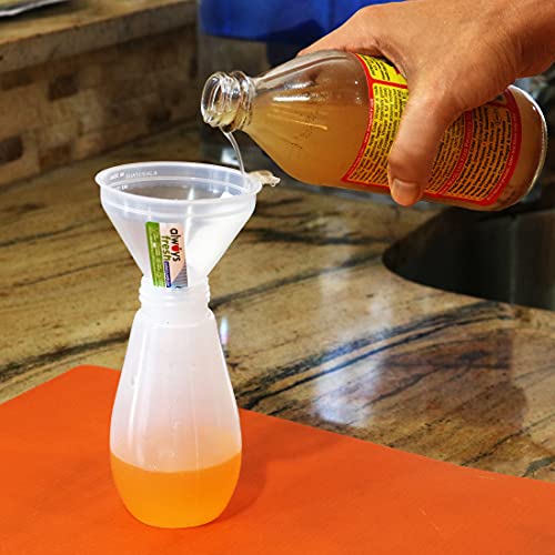 Small Funnel - Natural - Clear - Food Storage, Portion Control, Dishwasher Safe, Microwave Safe #TOP1