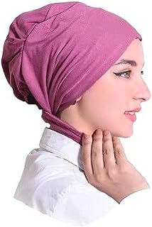 غطاء رأس بونيه تركي مثلث الشكل من طبقتين طبقات عالية الجودة مفتوح برباط من الخلف لضبط المقاس , للنساء