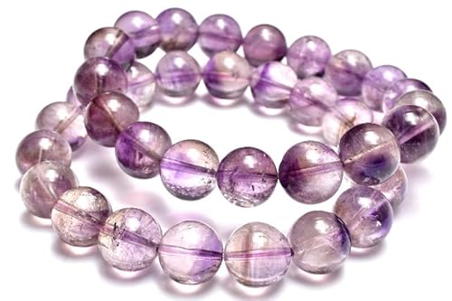 [福縁閣] スモーキーファントム◇ スーパーセブンアメジスト 9.5mm ブレスレット 1個売り_BG6194-95 天然石 パワーストーン
