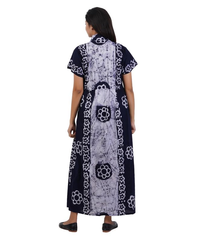 Image of MENMAII Housecoat /Bathrobe[L-4XL] - Full Open Multipurpose Night Gown -a Kind of Adaptive Clothing with Pocket for Women |Full /Calf Length Cotton