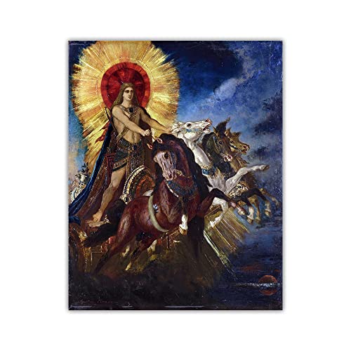 Kit de peinture Char d'Apollon Gustave Moreau : broderie diamant 5D